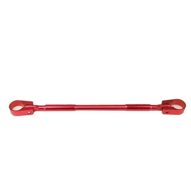 FJHEBIOUB Motorrad-Balance-Querstange 22mm Aluminium Motorrad Modifizierte Stärkung Griff Bar Clamp Balance Beam Cross Lenker(Red) von FJHEBIOUB