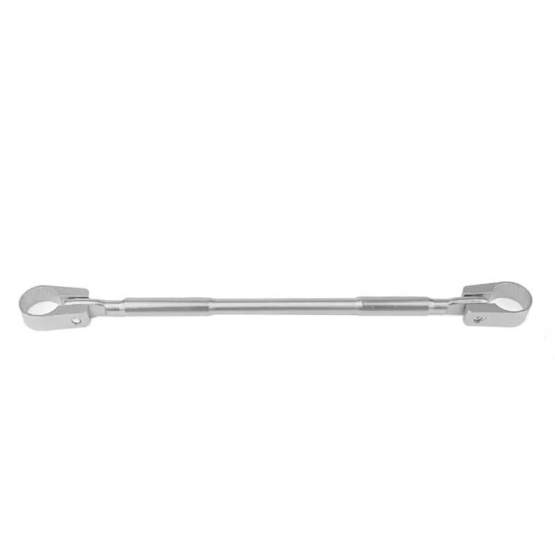 FJHEBIOUB Motorrad-Balance-Querstange 22mm Aluminium Motorrad Modifizierte Stärkung Griff Bar Clamp Balance Beam Cross Lenker(Silver) von FJHEBIOUB