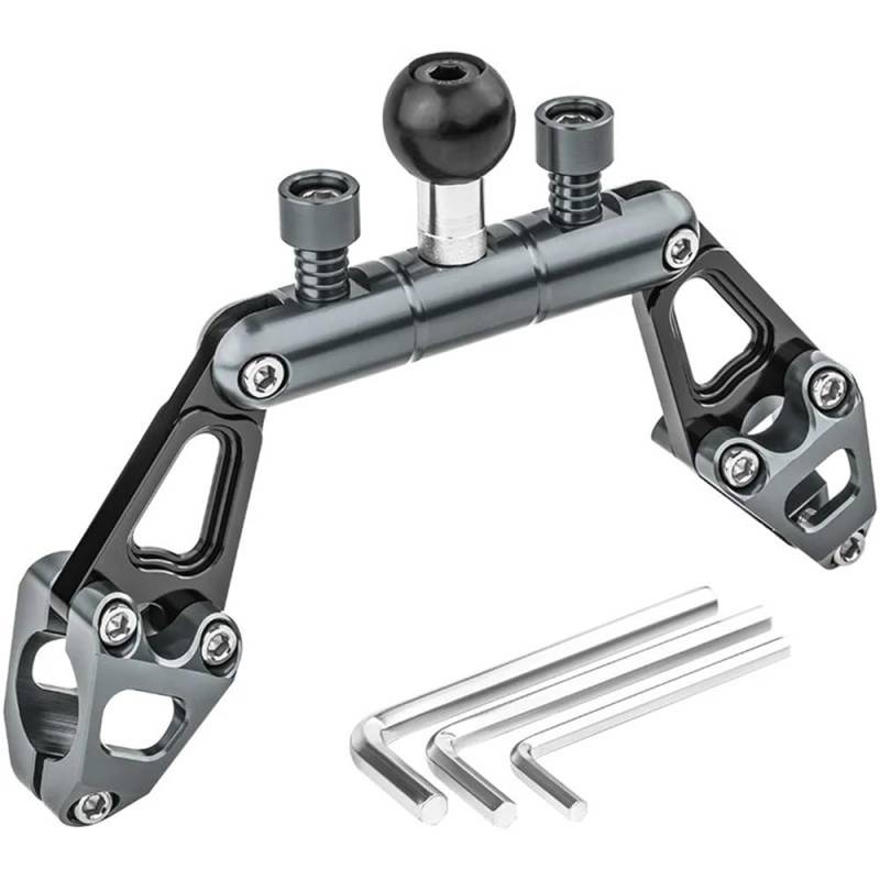 FJHEBIOUB Motorrad-Balance-Querstange Für PCX125 150 160 PCX160 PCX150 Motorradzubehör Einstellbare Multifunktions-Querstange Lenker Balance Bar(Titanium-2) von FJHEBIOUB