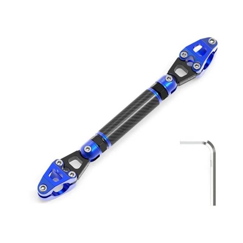 FJHEBIOUB Motorrad-Balance-Querstange Motorrad Balance Bar Griff Halterung CNC Ebene Querstrebe Lenker Modifikation Zubehör(Blue) von FJHEBIOUB