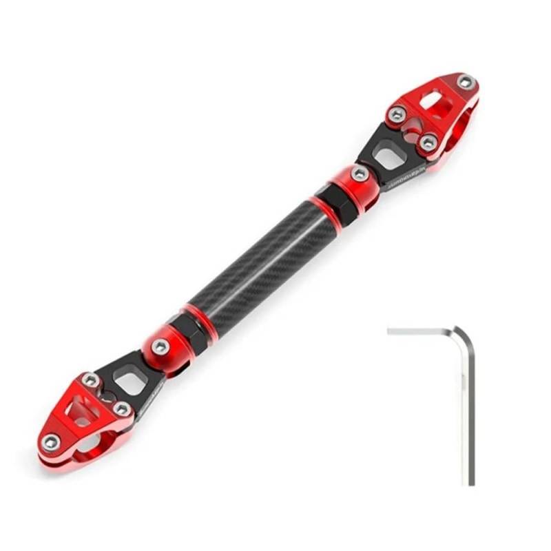 FJHEBIOUB Motorrad-Balance-Querstange Motorrad Balance Bar Griff Halterung CNC Ebene Querstrebe Lenker Modifikation Zubehör(Red) von FJHEBIOUB
