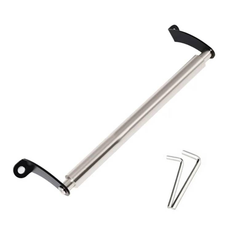 FJHEBIOUB Motorrad-Balance-Querstange Motorrad Einstellbare Balance Griff Halterung Verstärkte Ebene Querstange Lenker Modifikation Zubehör(Silver) von FJHEBIOUB