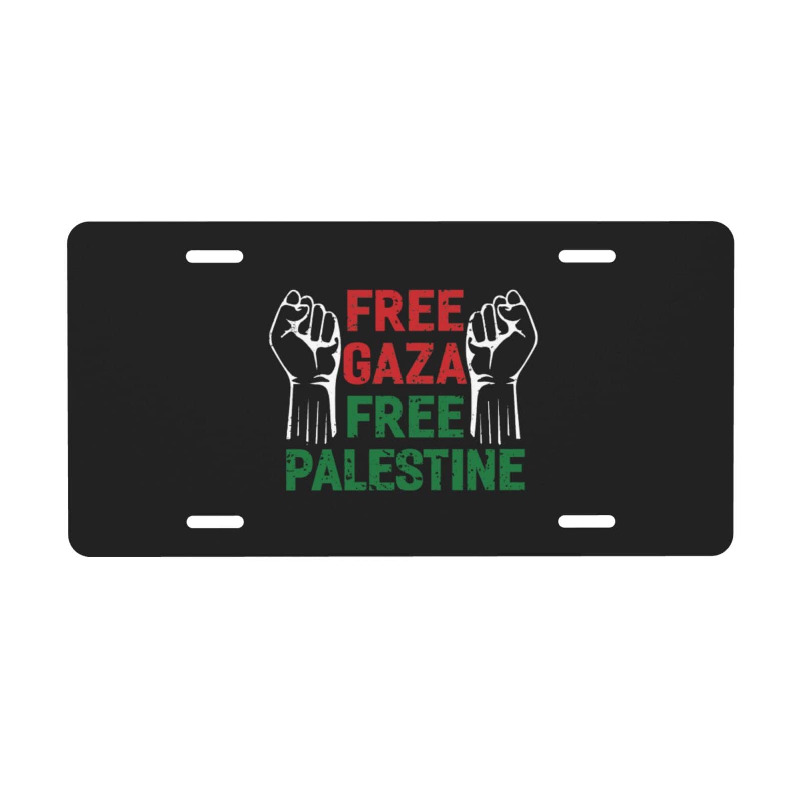 Nummernschild „Free Palestine 6 x 12 Zoll, Auto-Etikett zur Dekoration vorne aus Aluminiummetall für Auto, LKW oder SUV Nummernschild „Free Palestine 6 x 12 Zoll, Auto-Etikett zur Dekoration vorne aus Aluminiummetall für Auto, LKW oder SUV von FJQWKLF