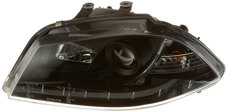 FK Automotive FKFSSE010003 Daylight Scheinwerfer passend für Seat Ibiza (Typ 6L) Bj. 03-08 schwarz von FK Automotive