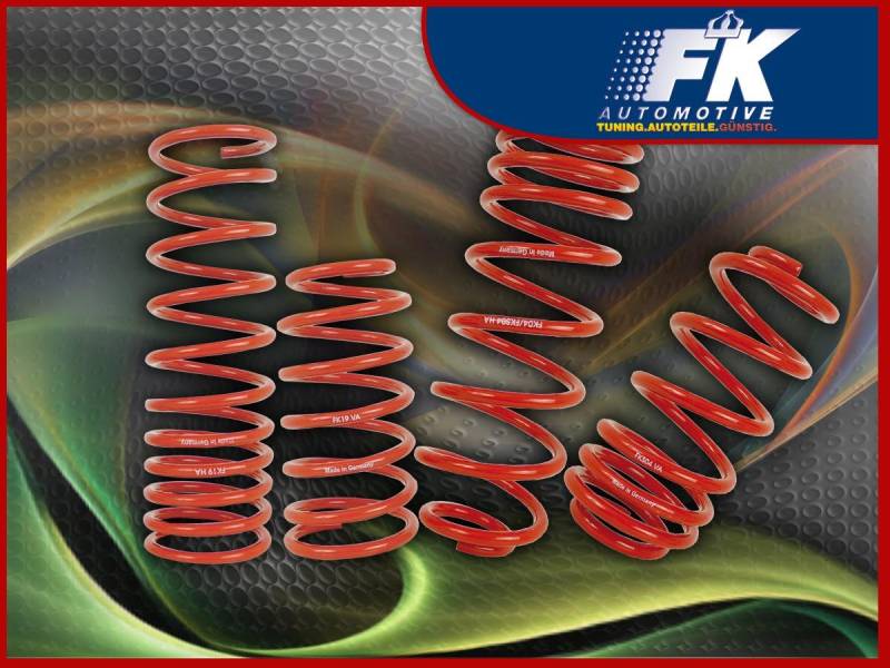 FK Automotive FKVW411 Tieferlegungsfedern Fahrwerksfedern Sportfedern Tieferlegung VA/HA Circa 35 mm von FK Automotive