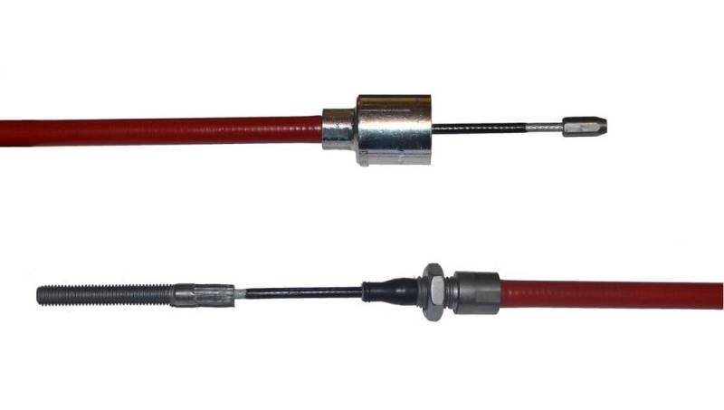 FKAnhängerteile 1 x ALKO - Bremsseil Longlife - HL: 770mm - GL: 980mm mit Gewinde, Pressnippel + Glocke von FKAnhängerteile