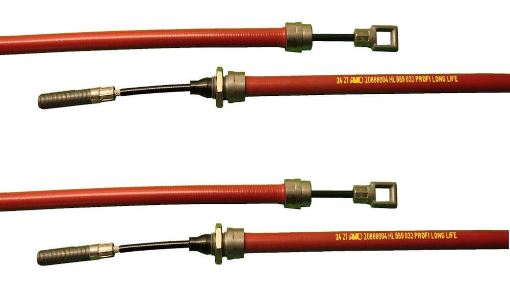 FKAnhängerteile 2 x ALKO - Bremsseil Longlife - HL: 889mm - GL: 1145mm 208.880.04 von FKAnhängerteile