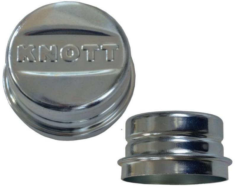 FKAnhängerteile Radkappe - Fettkappe - Staubkappe Ø 64 mm - Knott Nr. 47151, verzinkt, Silber, Stahl, Schnapp, HUBCAP_WHEEL_COVER von FKAnhängerteile