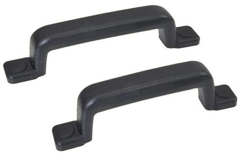Knott 2 Stück - Handgriff/Rangiergriff - Metall Kunststoff ummantelt - schwarz von Knott