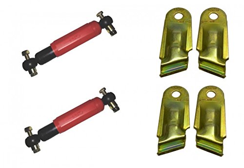 FKAnhängerteile 2 x AL-KO Octagon Achsstoßdämpfer Stoßdämpfer ROT + 2 x Halter von FKAnhängerteile