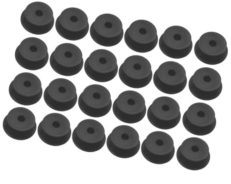 FKAnhängerteile 24 x Rundknopf für 6 + 8 mm Seil Durchmesser 24 bis 29 mm von FKAnhängerteile