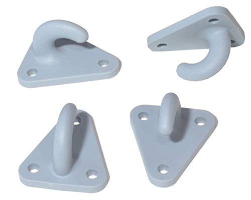 FKAnhängerteile 5 Stück - Dreiloch - Planenhaken - Kunststoff - Netzhaken von FKAnhängerteile