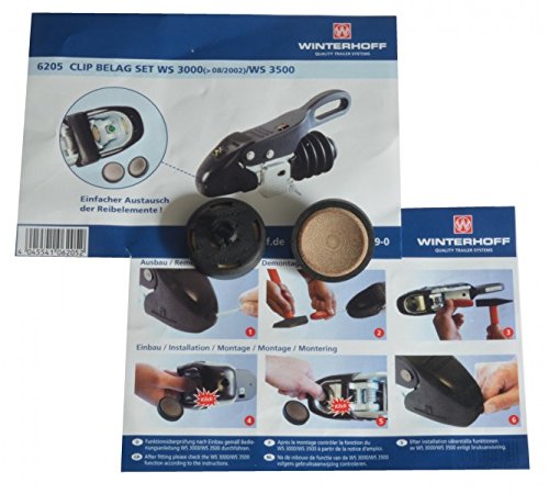 FKAnhängerteile Reibbelag-Satz Winterhoff WS 3000 ab Bj. 08.2002 + WS3500 Antischlingerkupplung FKAnhängerteile Reibbelag-Satz Winterhoff WS 3000 ab Bj. 08.2002 + WS3500 Antischlingerkupplung von SOUREPOSE