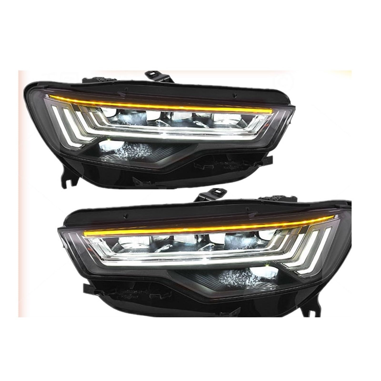 LED-Scheinwerfer kompatibel for Audi A6 2012–2018 Zubehör A6L C7 Scheinwerferbaugruppe modifiziertes Auto C8 Styling LED-Frontleuchten(For 2012-2015 Year) von FKFSIXZX