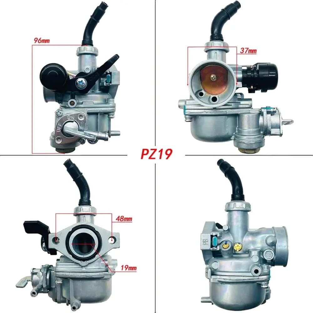 Biz125 kompatibel mit Brasilien ATC Simson PZ19 für 90ccm 100cc 110cc -Modelle C100 Dy100 Wave100 EX5 Manual Dämpfer Kraftstoffversorgung Biz125 kompatibel mit Brasilien ATC Simson PZ19 für 90ccm 100cc 110cc -Modelle C100 Dy100 Wave100 EX5 Manual Dämpfer Kraftstoffversorgung von FKRTQIYN