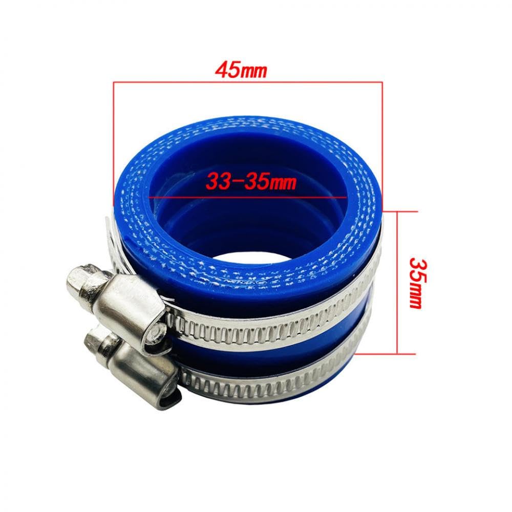 Modifiziertes Offroad-Motorrad-Vergaser-Ansaug-Ansaug-Gummi-Luft-Schnittstelle mit PE TM TMX Kr NSR kompatibel(35MM) von FKRTQIYN