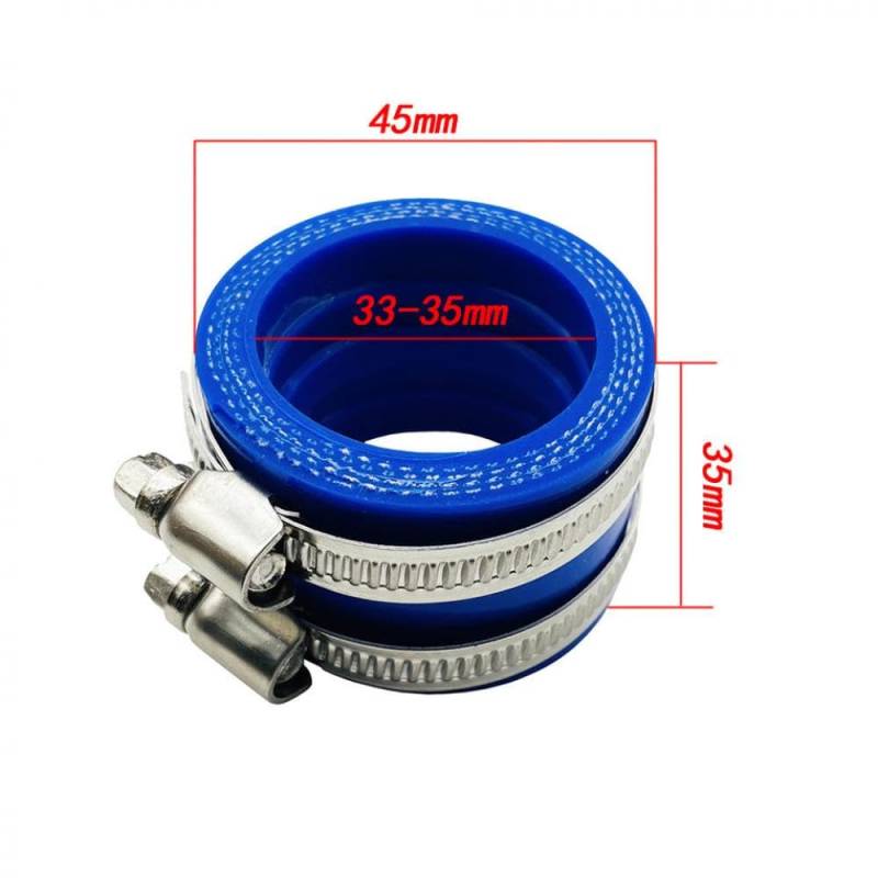 Modifiziertes Offroad-Motorrad-Vergaser-Ansaug-Ansaug-Gummi-Luft-Schnittstelle mit PE TM TMX Kr NSR kompatibel(35MM) von FKRTQIYN