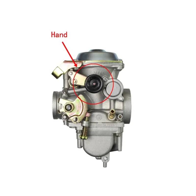 Motorradkarburetor kompatibel mit GN250 GN300 DR250 SR250 Roketa JS400-7 HS400 Scout 300cc-400cc(GN250 Hand) von FKRTQIYN