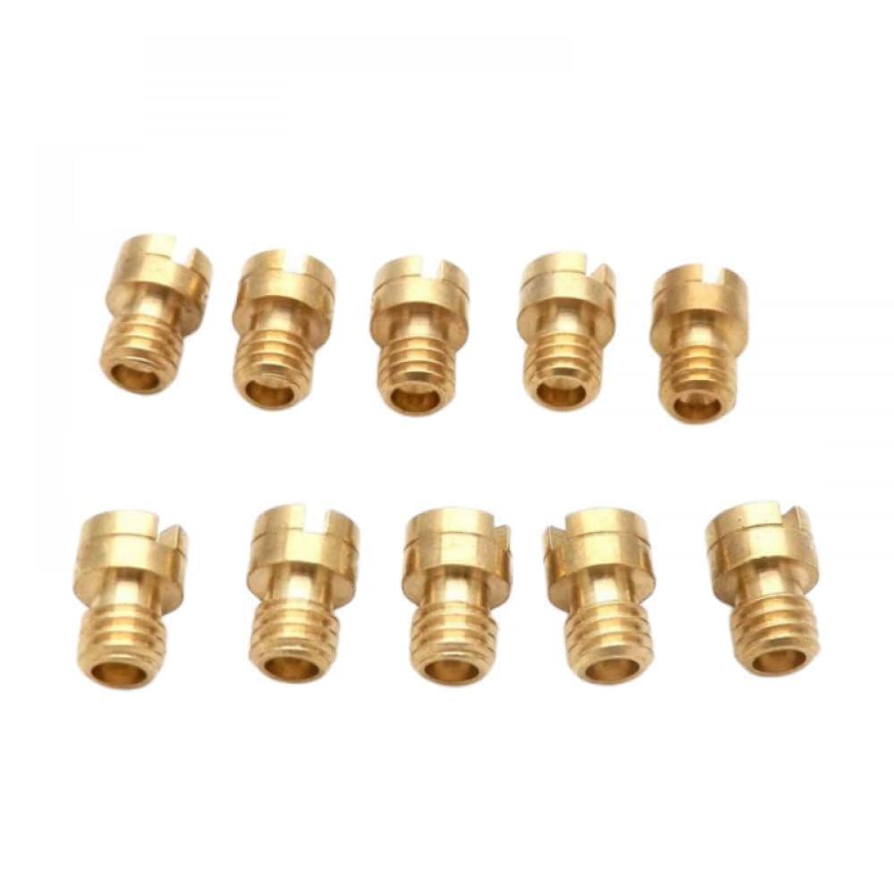 Set von 10 kompatiblen Hauptdüsen für PWM OKO CVK NSR KSR Motorradkarburetoren Kraftstoffeinspritzzubehör(75-98) von FKRTQIYN