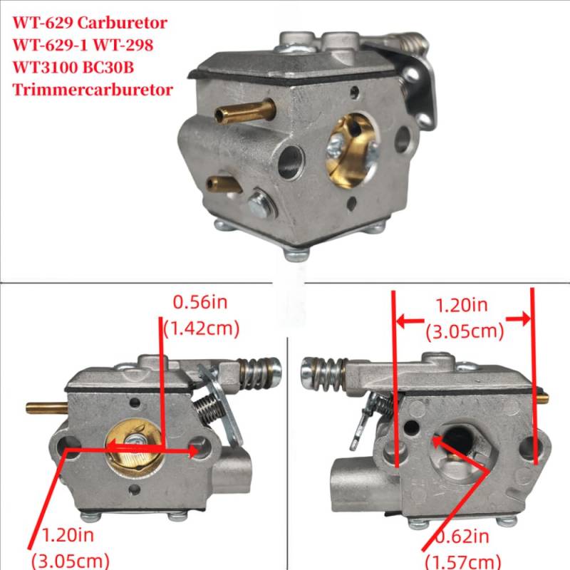 Vocho Sthil Anzug Vergaser kompatibel mit WT-629 WT-629-1 WT-298 WT3100 BC30B Trimmer(WT629) von FKRTQIYN