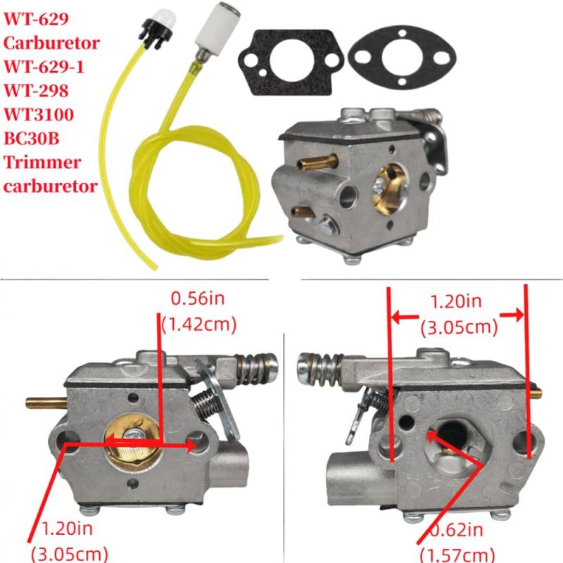 Vocho Sthil Anzug Vergaser kompatibel mit WT-629 WT-629-1 WT-298 WT3100 BC30B Trimmer(WT629 kit) von FKRTQIYN