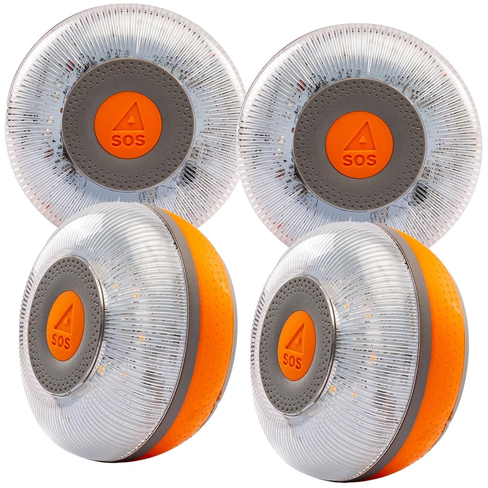 FLASH LED SOS 4 Stück Notfalllicht V16 zugelassen, DGT 3.0 Pflicht, SIM-Karte und Datendienst bis 2038, Magnetfuß, wasserdicht und staubdicht, IP54 FLASH LED SOS 4 Stück Notfalllicht V16 zugelassen, DGT 3.0 Pflicht, SIM-Karte und Datendienst bis 2038, Magnetfuß, wasserdicht und staubdicht, IP54 von FLASH LED