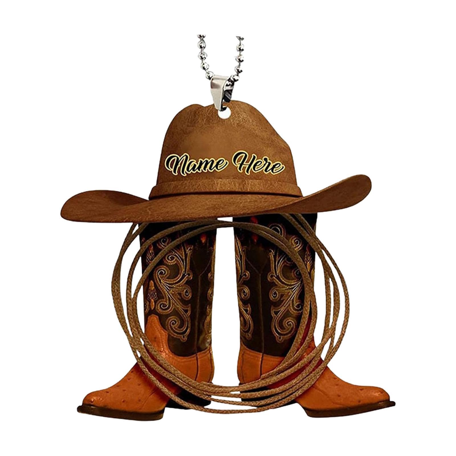 FLCPJGV Cowboy-Themen Ornament für Rückspiegel 3,1 Zoll, Style C FLCPJGV Cowboy-Themen Ornament für Rückspiegel 3,1 Zoll, Style C von FLCPJGV