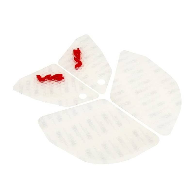 Motorrad tankpad Für Ducati Panigale V4 SR SP2 V4S 2022 2023 Motorrad Anti-Rutsch-Tankpad Gas Kniegriff Traktion Seitenaufkleber (Color : Transparent - a Set) von FLECHR