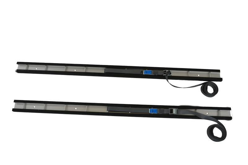 FLEXMO | Ladungssicherung | Stab (Rod) Ladungssicherungsgurt | Aluminium | Schwarz | 2 Stück je 1,00m + 2 Stück je 3,60m | LKW, Lieferwagen von FLEXMO