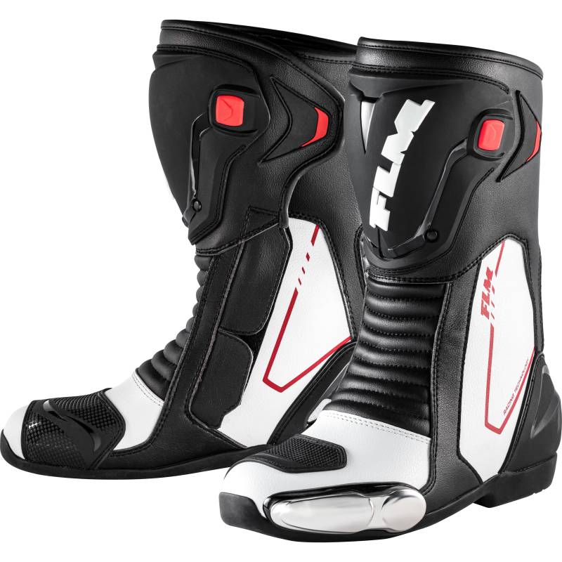 FLM Brooklands Motorradstiefel lang weiß 43 Herren von FLM
