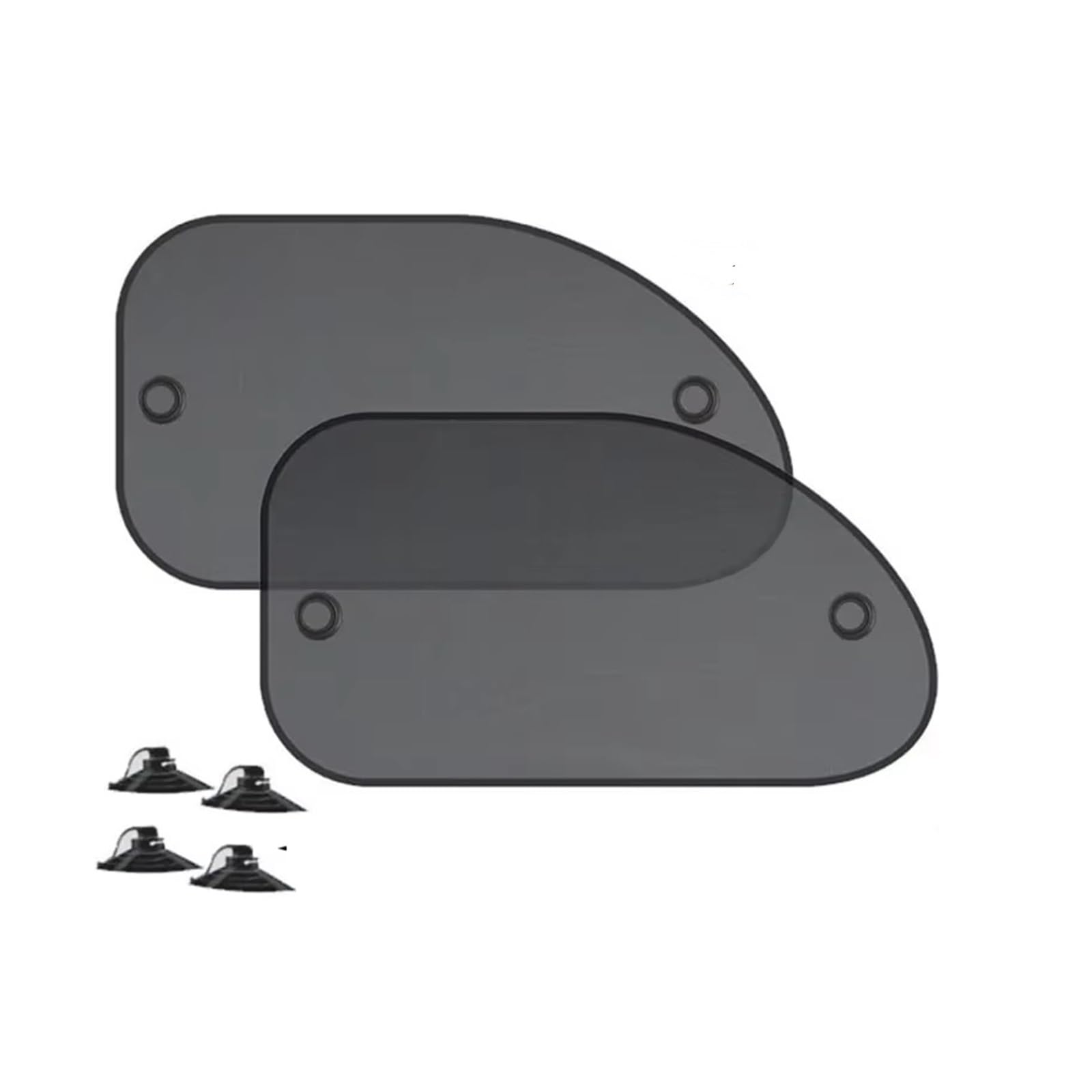 Auto Sonnenschutz Autofenster-Sonnenschutzabdeckung Zubehör Sonnenschutz UV-Schutz Auto Front-/Heckfenstervorhang Seitenglas Mesh-Sonnenblenden Autoscheibe Sonnenblende(Black 2X B) von FLPLZKMNZK