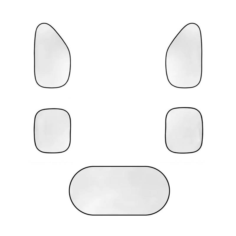Auto Sonnenschutz Für Tesla Für Modell 3 XSY Für P100D Separater Typ Autofenster-Sonnenschutzabdeckung Visier UV-Strahlenschutz Autozubehör Autoscheibe Sonnenblende(A) von FLPLZKMNZK