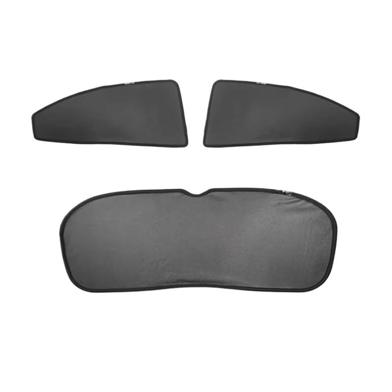 Auto Sonnenschutz Für Toyota Für Corolla 12th Limousine 2019 2020 2021 Magnetische Auto Windows Sonnenschirme Seite Fenster Vorhänge Mesh Autoscheibe Sonnenblende(3PCS Rear Back) von FLPLZKMNZK