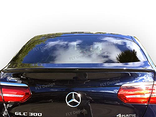 FLY DESIGN 70019 Heckspoiler passend für Mercedes-Benz C253 GLC Coupe, Heckflügel, Spoilerlippe für Auto-Tuning, in A-Still, ABS Kunststoff, Obsidianschwarz 197 lackiert von FLY DESIGN
