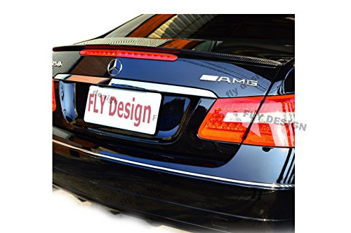 FLY DESIGN 70168 Heckspoiler passend für Mercedes Benz W207 C207 Coupe A207 Cabrio 2009-, Heckflügel, Spoilerlippe für Auto-Tuning, in A-Still, ABS Kunststoff, Carbon Look, Wassertransferverfahren von FLY DESIGN