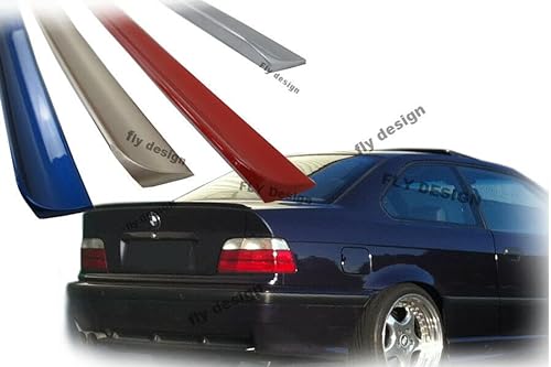 FLY DESIGN 77777900 Heckspoiler, Hecklippe, Spoilerlippe passend für BMW E36 3er Limousine 1990-2000, flexibel, leicht, waschanlagenfest, viele verfügbare Farben (Titansilber Met. (CC 354)) von FLY DESIGN