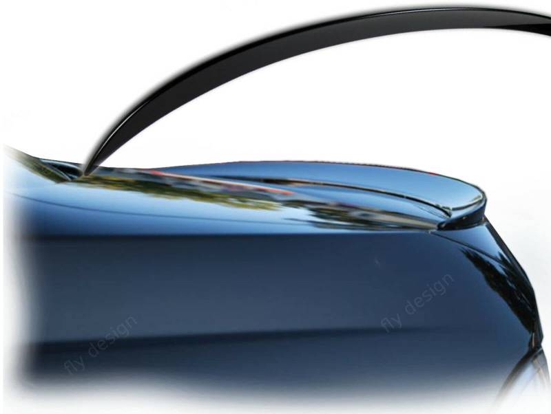 FLY DESIGN Heckspoiler Hecklippe Spoilerlippe passend für BMW 3er 2005-2013 E90, flexibel leicht LACKIERT SCHWARZ von FLY DESIGN
