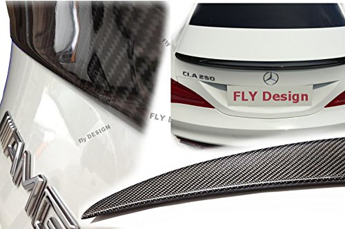 FLY DESIGN 70146 Heckflügel passend für Mercedes CLA W117 C117, Heckspoiler, Spoilerlippe für Auto Tuning, in A-Still (Carbon Look) von FLY DESIGN