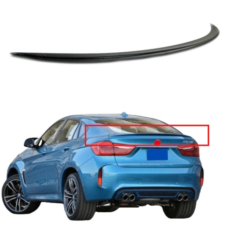 Heckspoiler Spoilerlippe für BMW X6 F16 F86 Schwarz Glanz von FLY DESIGN