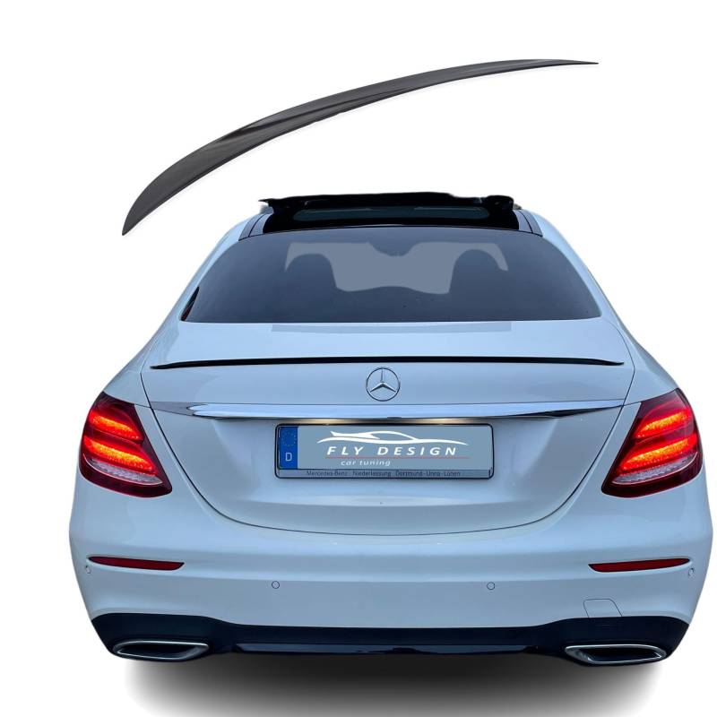 Heckspoiler Spoilerlippe für Mercedes E-Klasse W213 Schwarz Glanz von FLY DESIGN