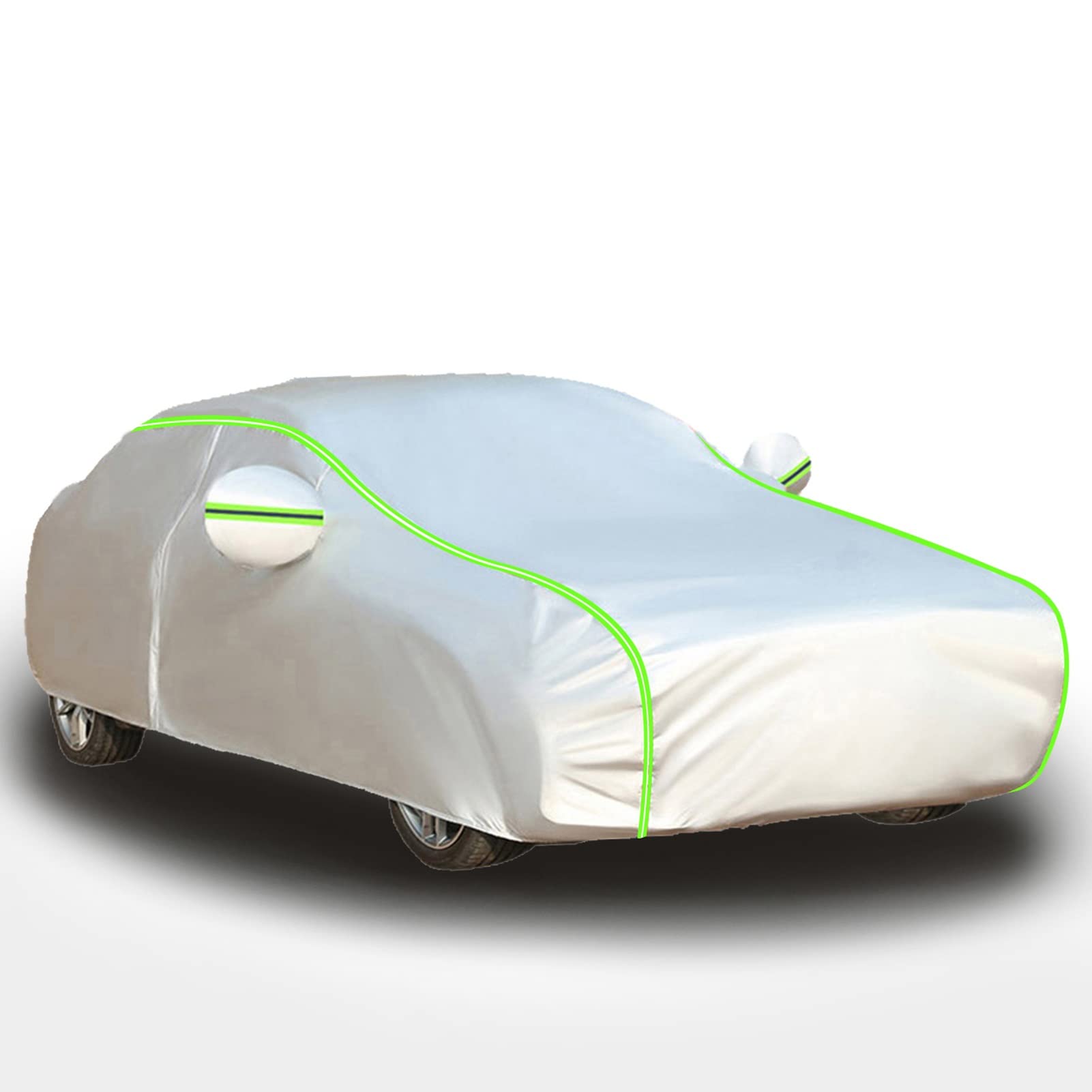 Auto Abdeckplane Wasserdicht füR Porsche Cayenne 2002-2023, Autoabdeckung Outdoor, Autogarage Abdeckung, Hagelschutz Atmungsaktiv, mit ReißVerschluss (Color : 2, Size : with Cotton_Cayenne SUV) von FLYGRL