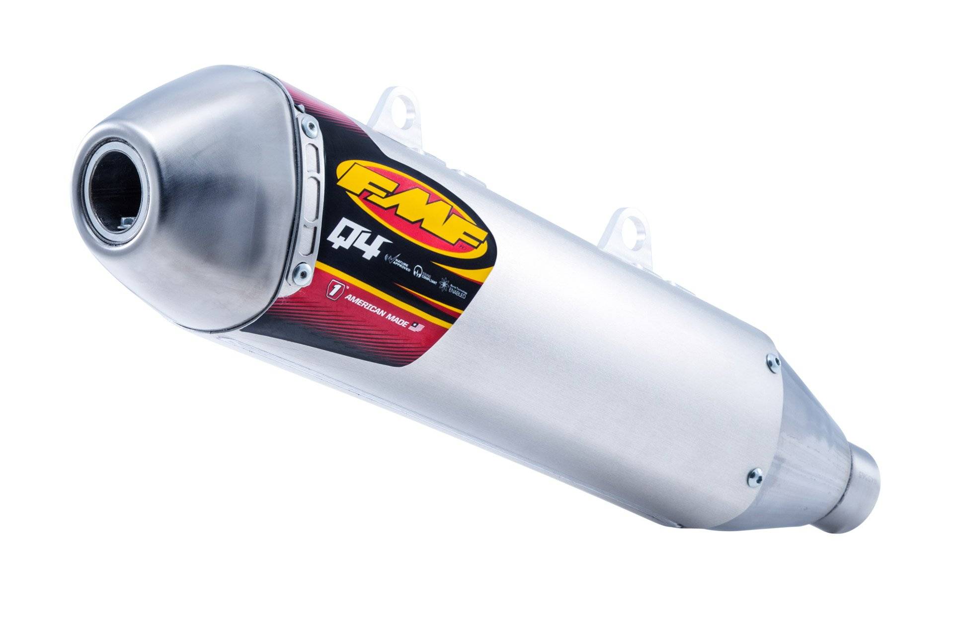 FMF racing 045556 Schalldämpfer Quiet 4 HEX, Aluminium/Edelstahl von FMF racing