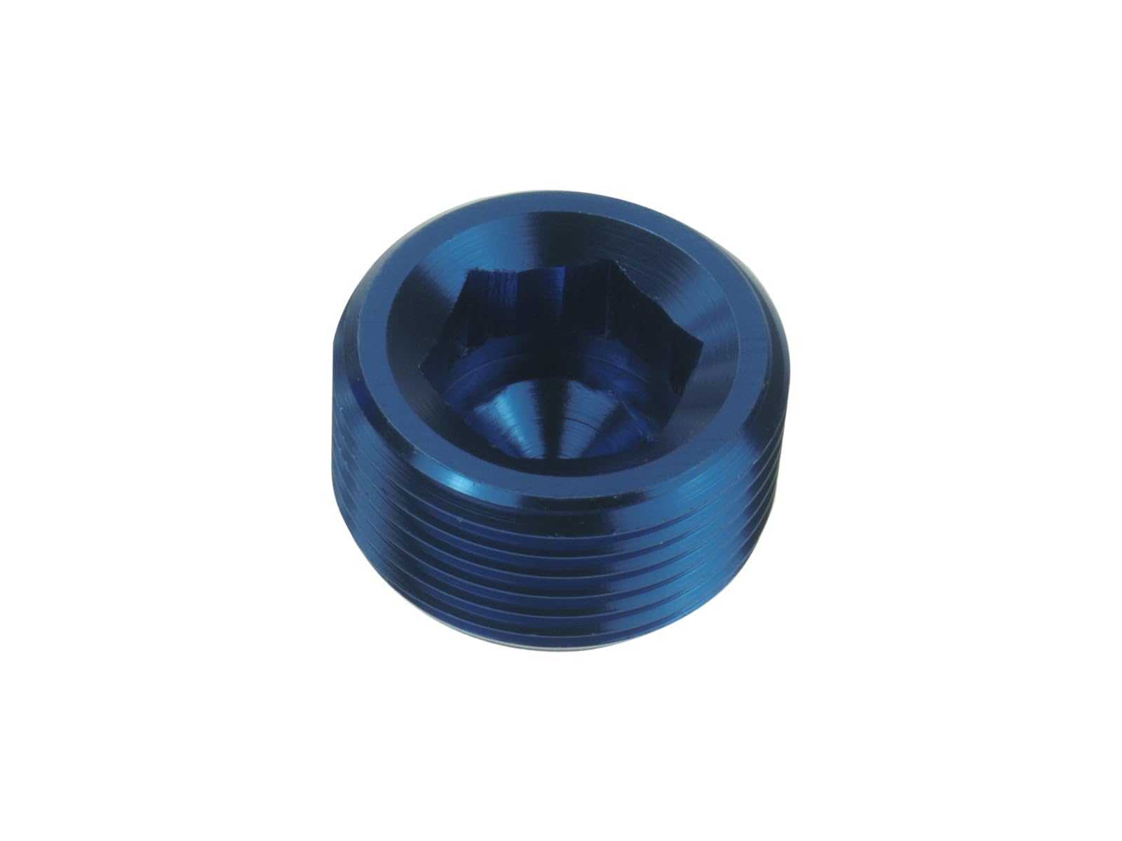 3/8 NPT Sechskant-Inbusschlüssel Blindstopfen Flare Hex Port Plug Adapter Fitting Öl - Kraftstoff adapter Blau 3/8 NPT Sechskant-Inbusschlüssel Blindstopfen Flare Hex Port Plug Adapter Fitting Öl - Kraftstoff adapter Blau von FMIC.EU PERFORMANCE
