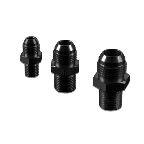 AN6-M12x1.25 Fitting Adapter Mänlich-Mänlich Schwarz von FMIC.EU PERFORMANCE