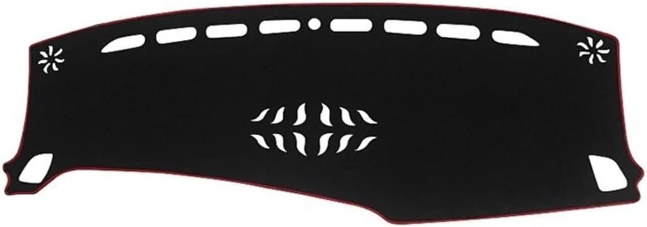 Auto Armaturenbrett Matte Für Kia Für Carnival Für KA4 2020 2021 2022 2023 2024 Auto Armaturenbrett Abdeckung Matte Sonnenschutz Pads Teppiche(A LHD Red Side) von FNCVTM