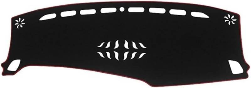 Auto Armaturenbrett Matte Für Kia Für Carnival Für KA4 2020 2021 2022 2023 2024 Auto Armaturenbrett Abdeckung Matte Sonnenschutz Pads Teppiche(A LHD Red Side) von FNCVTM