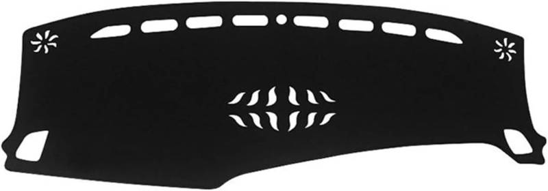 Auto Armaturenbrett Matte Für Kia Für Carnival Für KA4 2020 2021 2022 2023 2024 Auto Armaturenbrett Abdeckung Matte Sonnenschutz Pads Teppiche(A RHD Black Side) von FNCVTM