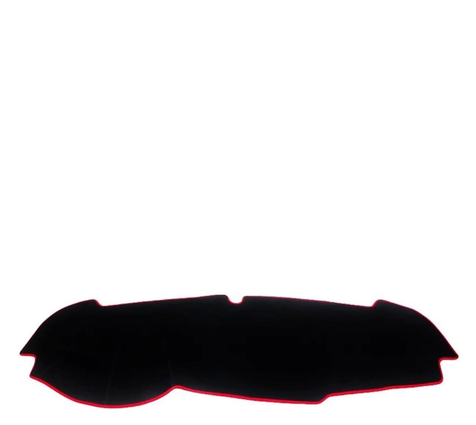 Auto Armaturenbrett Matte Für Kia Für Sportage 4 Für QL 2016 2017 2018 2019 2020 Auto Armaturenbrett Abdeckung Matte Sonnenschutz Instrumententafel Teppiche(Red Border LHD) von FNCVTM