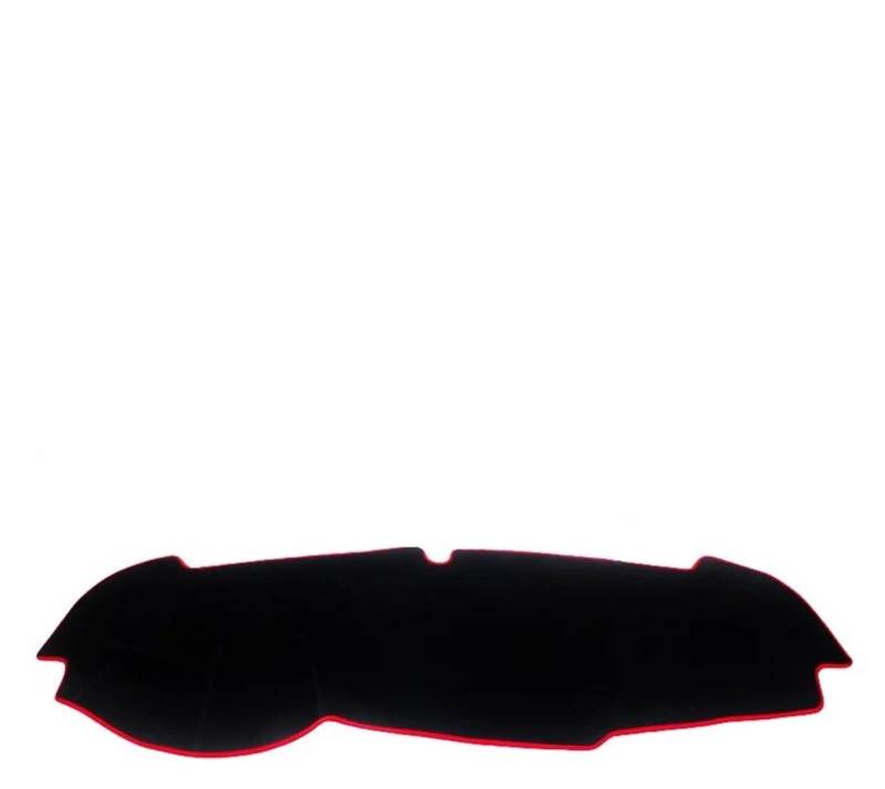 Auto Armaturenbrett Matte Für Kia Für Sportage 4 Für QL 2016 2017 2018 2019 2020 Auto Armaturenbrett Abdeckung Matte Sonnenschutz Instrumententafel Teppiche(Red Border LHD) von FNCVTM