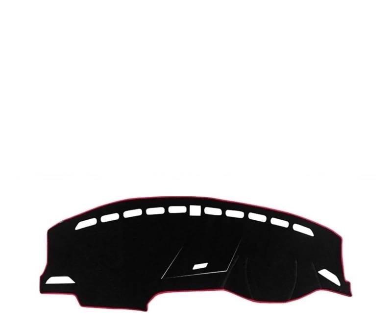 Auto Armaturenbrett Matte Für VW Für Tiguan Für MK2 Für Line 2016-2020 2021 2022 2023 Auto Armaturenbrett Abdeckung Sonnenschutz Vermeiden Lichtmatten Pad Teppiche(A RHD Red Side) von FNCVTM